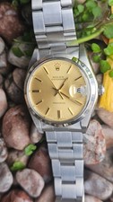 Vintage Rolex Oysterdate 6694 Gold Dial Men's Hand-Winding Watch 1977