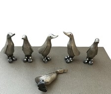 “Set of 6 Wooden Ducks with