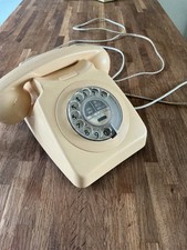 BT Telephone Phone Cream 8746G  Vintage Rotary Dial working order