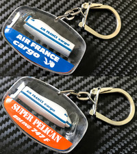 VINTAGE AIR FRANCE CARGO 747F PELICAN AIRLINE KEYRING OPENING CLOSING NOSE CONE