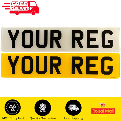 Number plates 100 road mot - number, 100%