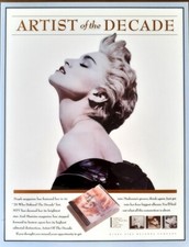 MADONNA - Artist Of The Decade  : US Promo COUNTER DISPLAY STAND : very rare