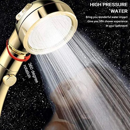 Shower head gold for rv - gold,