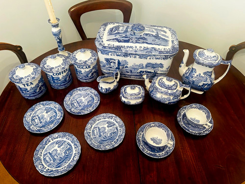 Italian blue spode assortment - italian,