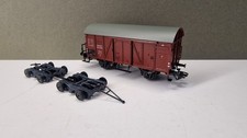 Marklin 46821 DR Deutsche Reichsbahn Rail Freight Road Roller Wagon Set HO Gauge