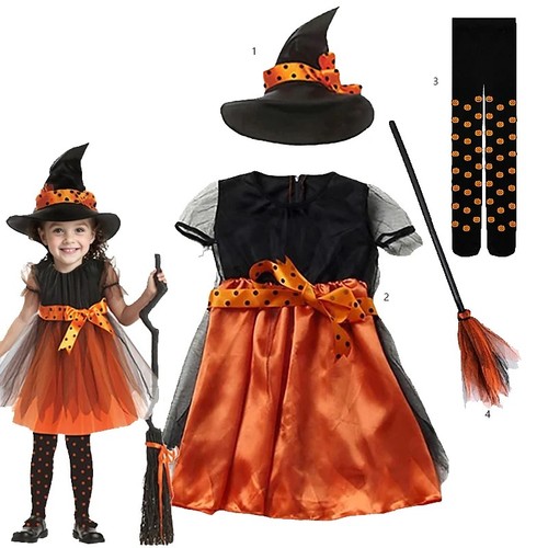 Girls halloween witch bat - halloween,