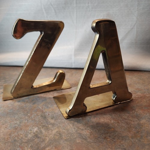 Vintage solid brass distressed - brass,