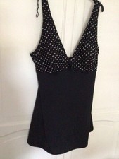Black Swimdress Skirted Swimsuit Size 22/24