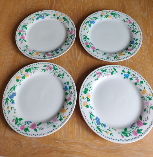 Royal norfolk floral edge - royal,