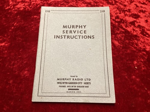 Murphy service manual - murphy,