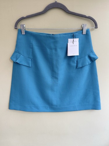 Sandro blue peplum - sandro, skirt