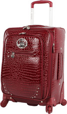 Croco PVC Designer Luggage -