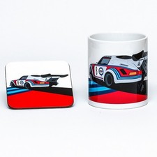Porsche 911 Carrera RSR Turbo 2.1  Motoring MUG + COASTER Set Car Lover Gift NEW