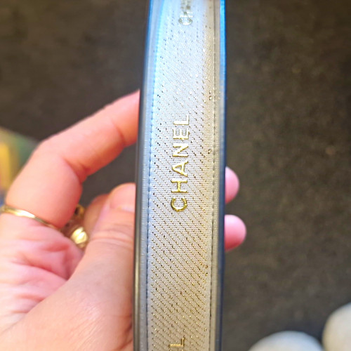 Chanel silver fabric - silver,