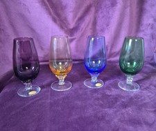 Vintage Harlequin Glass Tulip