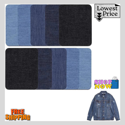 10pcs iron denim patches - on,