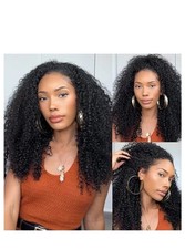 Half Wig Human Hair Afro Kinky