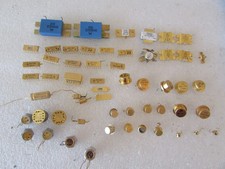 Assortment of 56 Full Gold Plated Power Transistors etc. For Scrap Gold Recovery