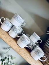 Wedgwood Bone China “Dolphins” Tea Cups & Saucers Set – Made in England