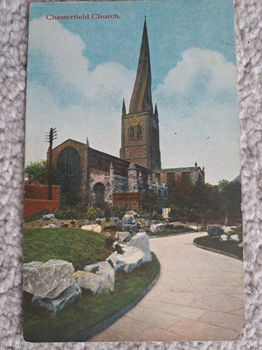 Chesterfield church crooked - chesterfield, church,