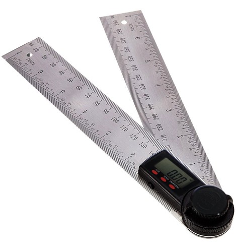 Digital angle finder rule - angle,