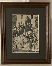 Vintage Framed Cycling Photograph Fausto Coppi Hugo Koblet 1954 Giro D’Italia