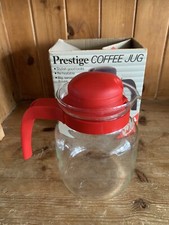 Vintage Prestige Glass Coffee Jug 1.25L Water Juice Original Box 1980s Retro