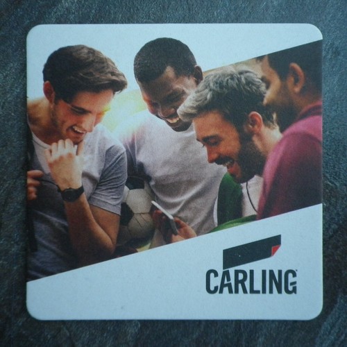 Carling beer mat - beer,