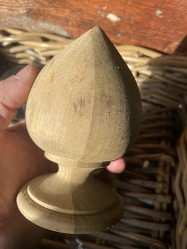 Wooden finial decking - decking, cap