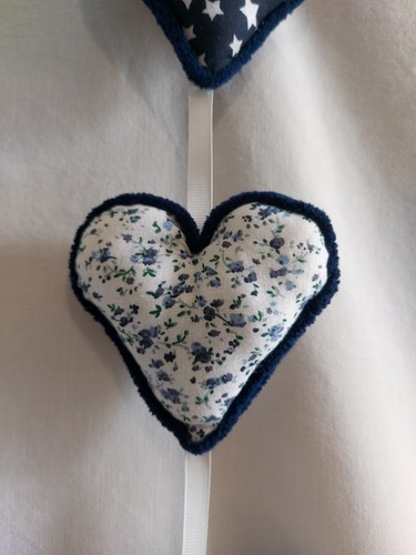 Handmade blue white 3 - blue, &