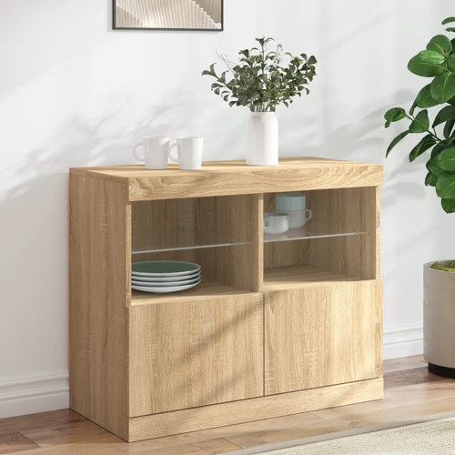 Walplus led sideboard sonoma - led,