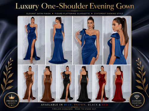 Elegant strapless split maxi - strapless,