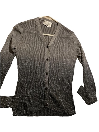 Ladies cardigan silver sparkly - ladies,