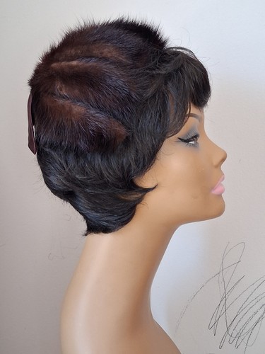 Vtg 50s brown - brown, mink