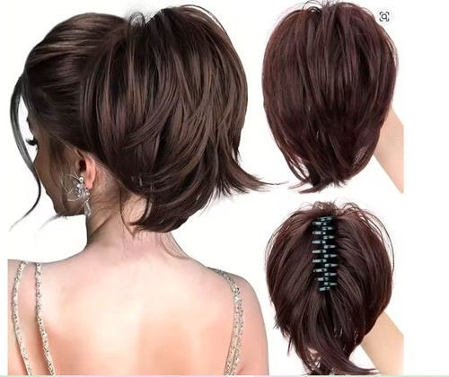 Claw ponytail piece short - ponytail, clip