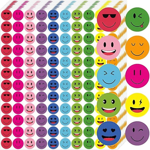 1500pcs smiley face - smiley, stickers