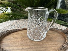 ?VINTAGE WATERFORD ALANA WATER JUG Diamond Cut Crystal 6.5” MINT ?