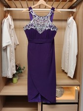 QUIZ DRESS UK 12 PURPLE BNWT