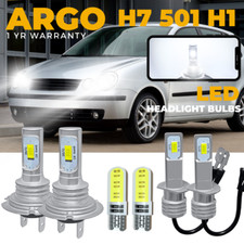 For VW Polo 6Q Led Twin Headlight Dipped Main White 6000k Bulbs 2002-2009 12v