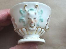 MEISSEN CHINA SALT BOWL - SATYR AND PINK SHELLS CIRCA 1870 (7898)