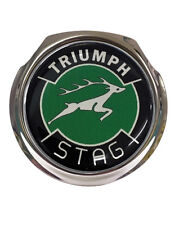 Triumph Stag Green Logo  - Car Grille Badge - FREE FIXINGS