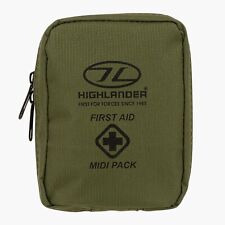 Highlander Military First Aid Kit Midi Pack Green Medical Pouch Army
