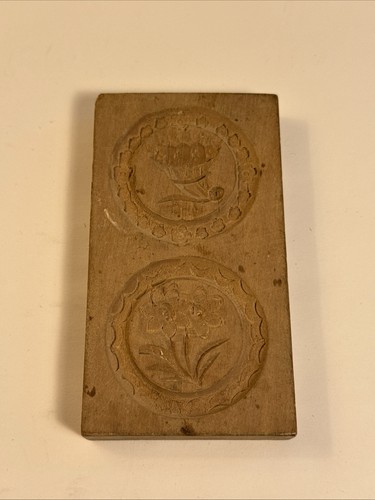 Vtg springerle mold flower - vtg,