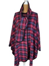  Tartan Poncho Cape Plaid