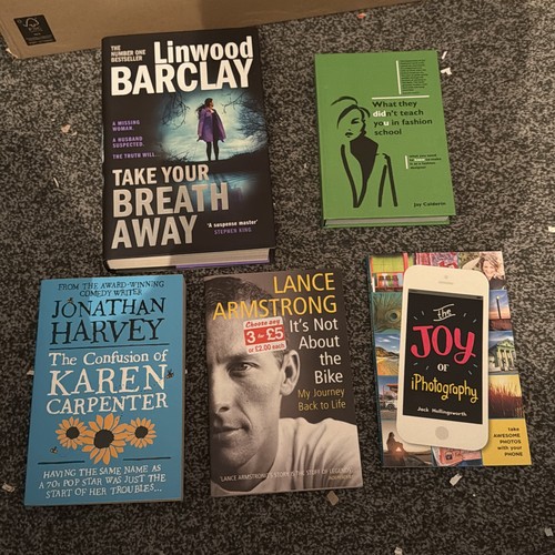 Job lot books new old - 5, stock
