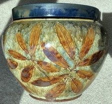 Antique Royal Doulton  “Autumn Leaves” Planter / Jardiniere - c1900’s - 16+ inch