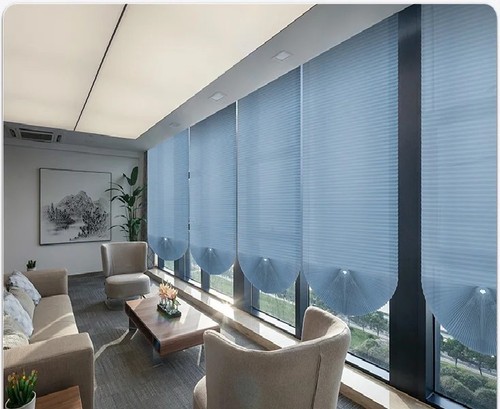 Self adhesive pleated window - self,