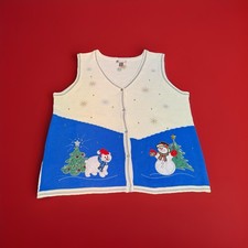 VTG WHITE STAG Ugly Christmas