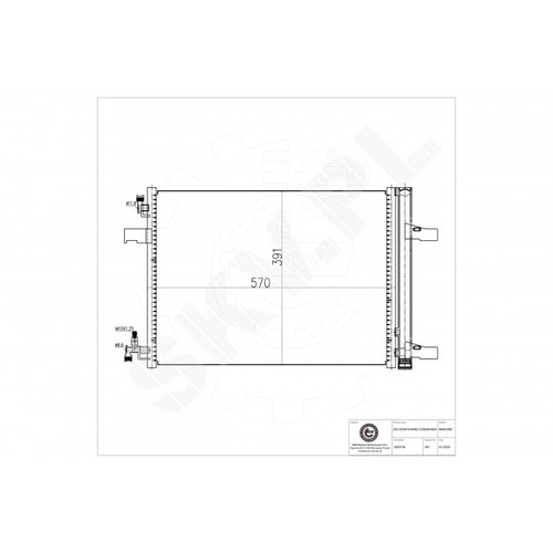 Condenser aircon for - condenser, vauxhall
