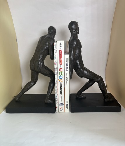 Strong men bookends set - strong, of